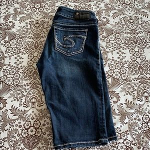 Silver Suki Bermuda shorts